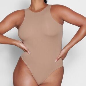 SKIMS NEW Sleeveless Crew Neck Bodysuit in Nude